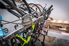 Bicycles after a day of riding at Rambla Retreats